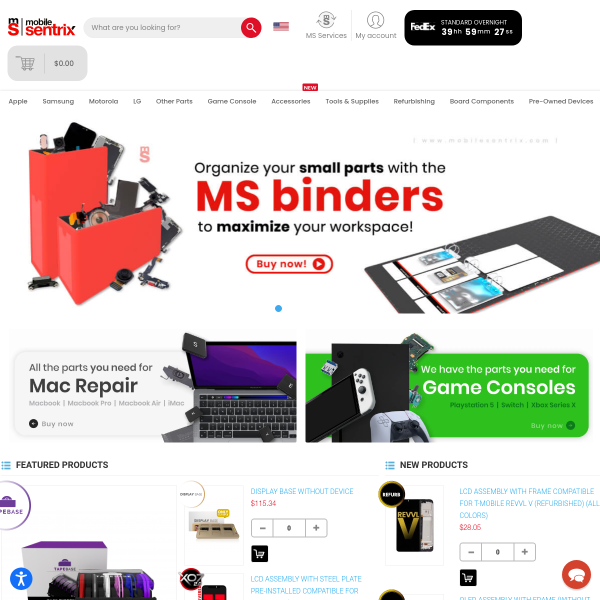 Cell Phone Repair Parts | iPhone Parts Wholesale | Samsung Parts Supplier - MobileSentrix